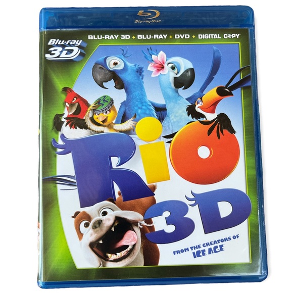 Blu-Ray 3D + Blu-Ray + DVD + Digital Copy Rio 3D, Rated G, 20th Century Fox - Picture 2 of 9